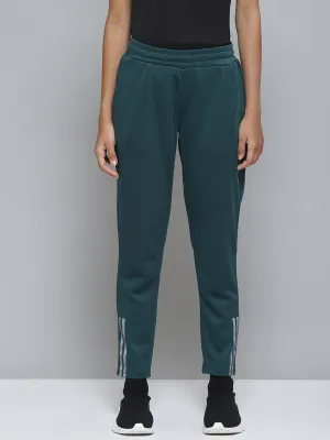 Alcis Women Teal Green Solid Track Pants