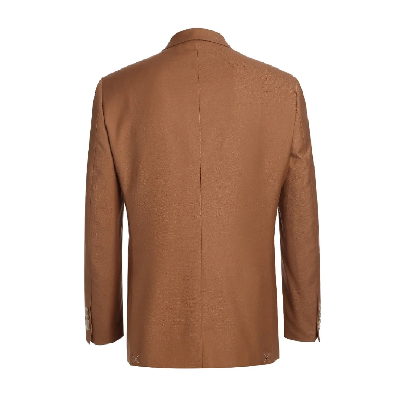 Alessandro Vitello by Renoir 2-Piece Slim Fit Single Breasted Notch Lapel Brown Suit 201-106