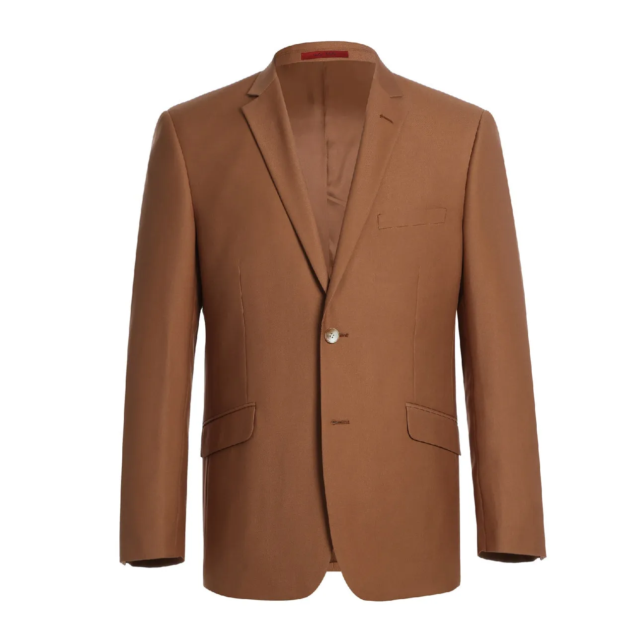 Alessandro Vitello by Renoir 2-Piece Slim Fit Single Breasted Notch Lapel Brown Suit 201-106
