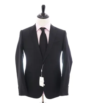 ARMANI COLLEZIONI - "M Line" Slim Modern Black Notch Lapel Suit - 42R