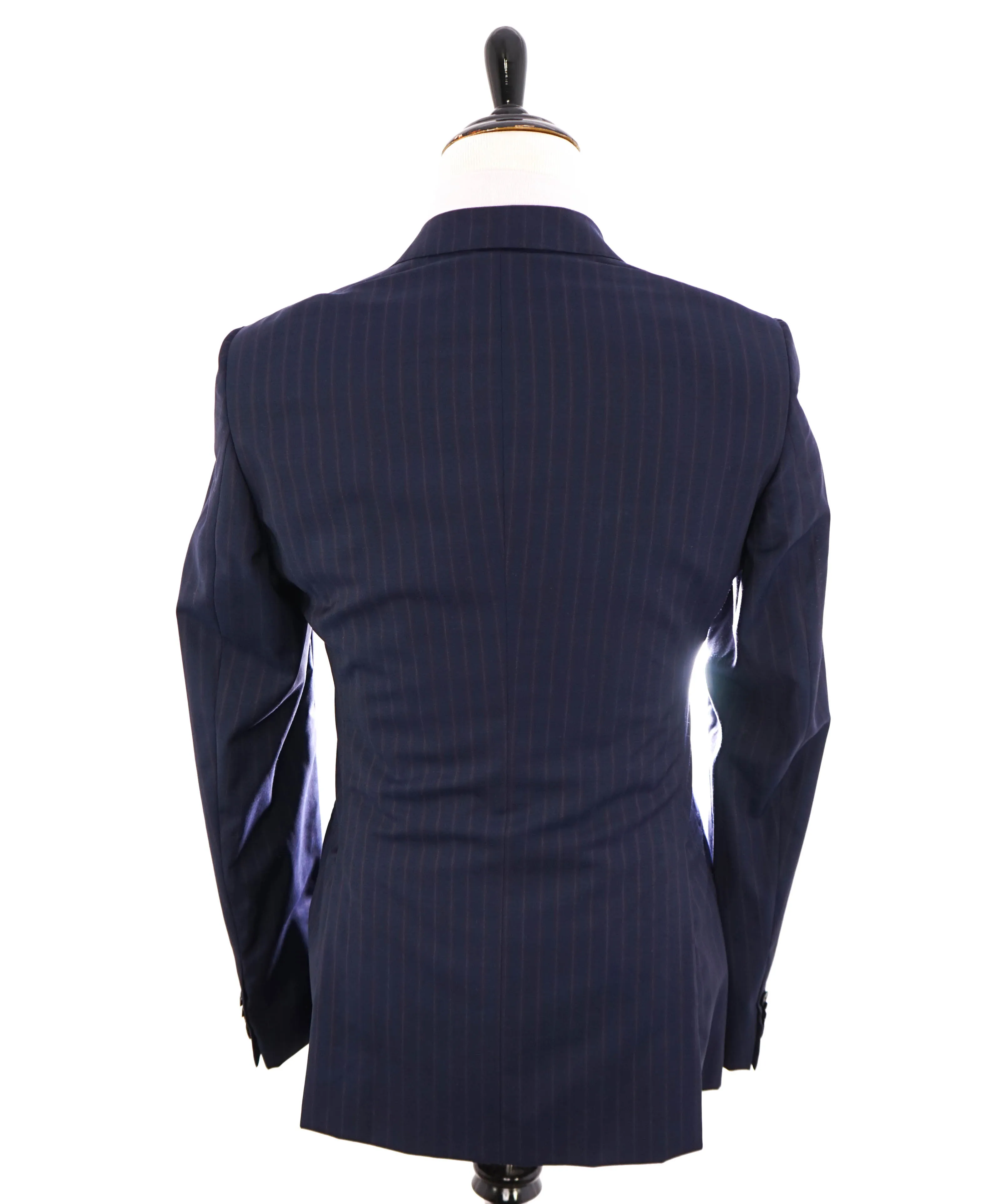 ARMANI COLLEZIONI - “S Line” SLIM Red & Blue Rope Stripe PREMIUM Suit - 40L