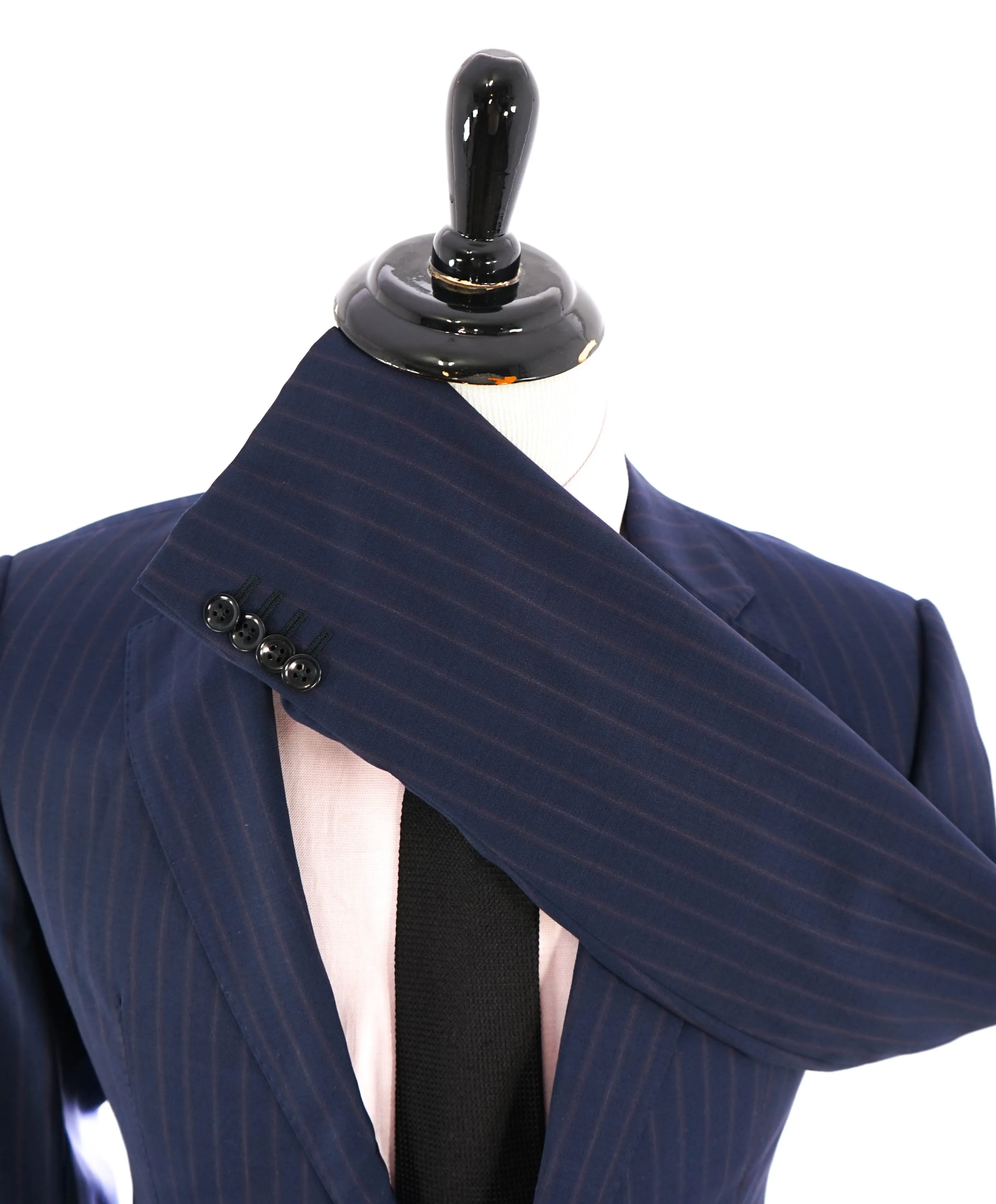 ARMANI COLLEZIONI - “S Line” SLIM Red & Blue Rope Stripe PREMIUM Suit - 40L
