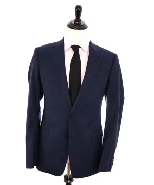 ARMANI COLLEZIONI - “S Line” SLIM Red & Blue Rope Stripe PREMIUM Suit - 40L