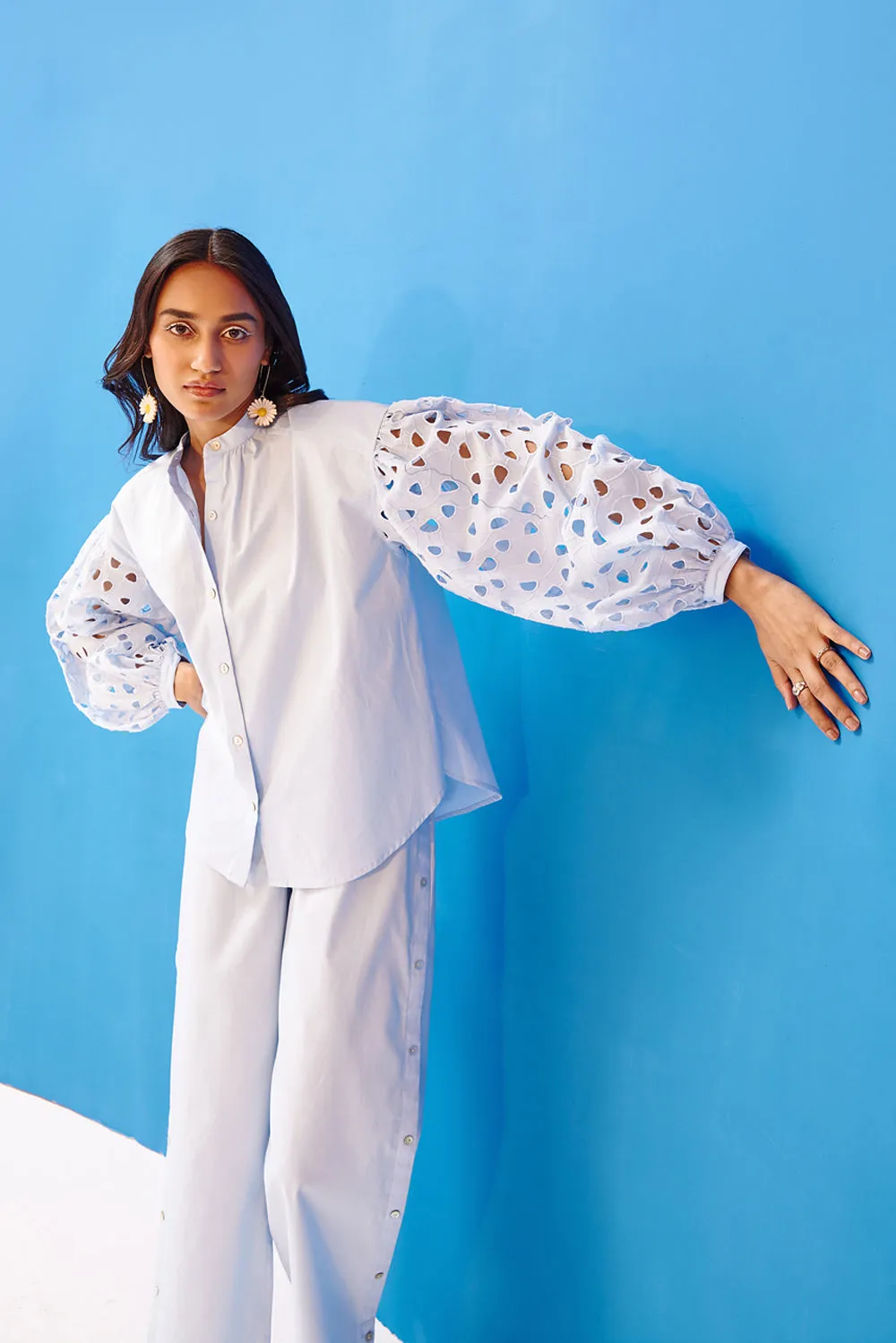 Arushi Mehra In Our Powder Blue Butter Cup Co-Ord Set