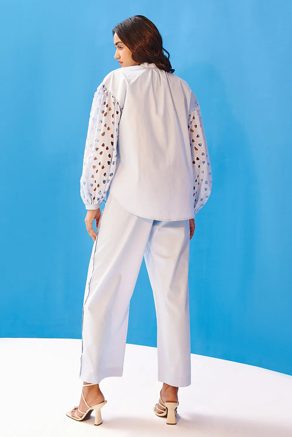 Arushi Mehra In Our Powder Blue Butter Cup Co-Ord Set