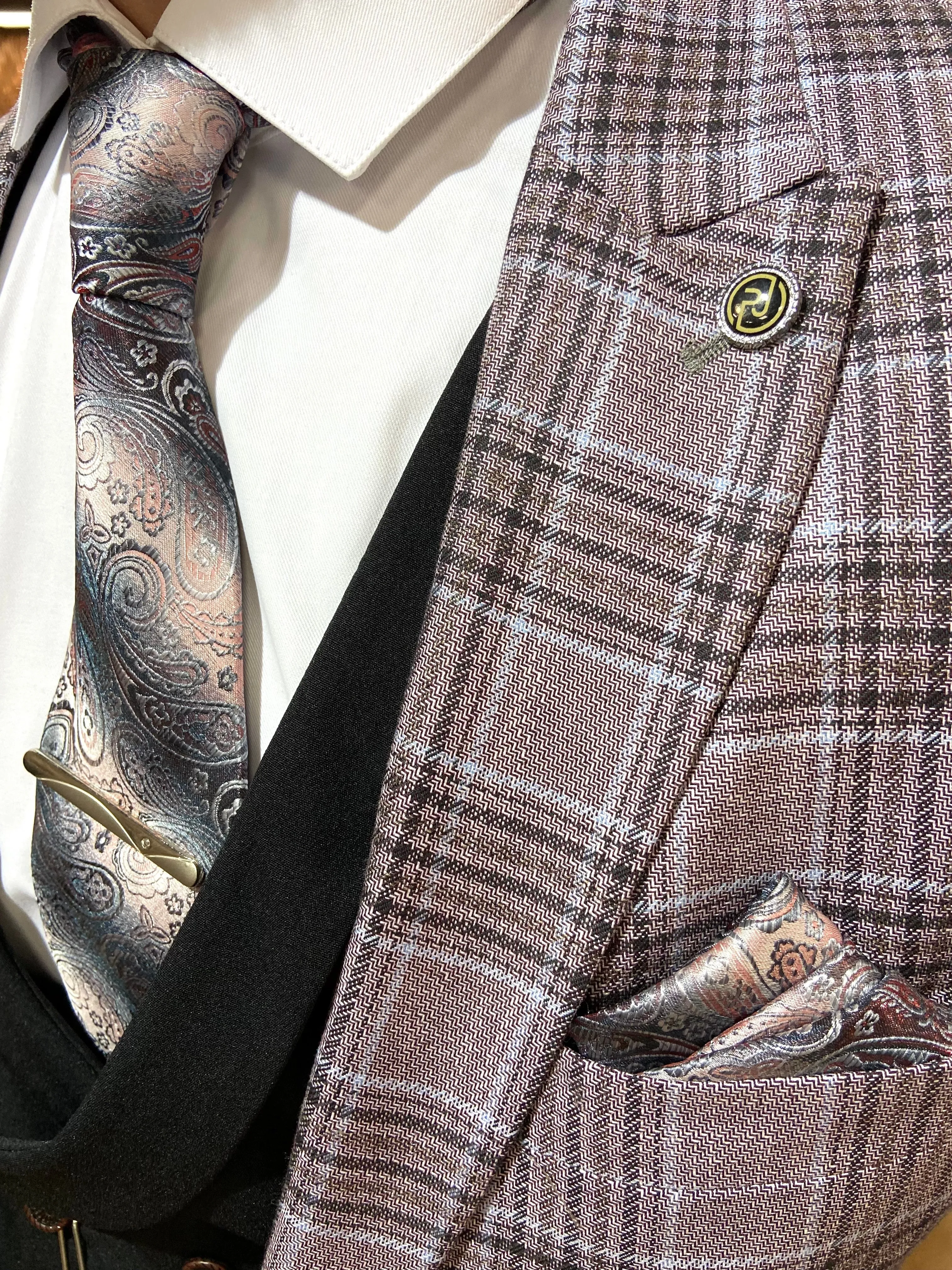 Bowie - Lilac/Blue 3 Piece Suit