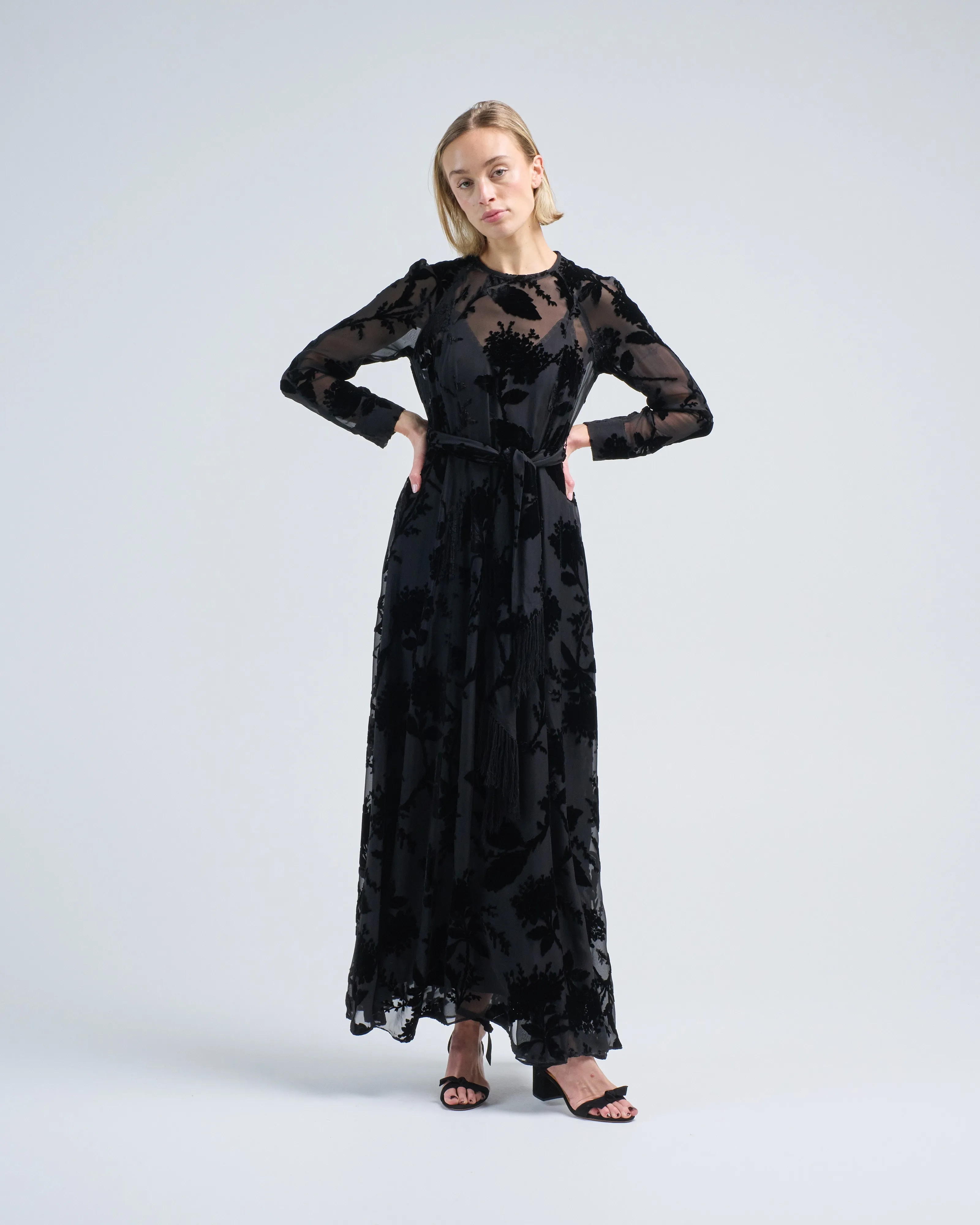 burnout sheath dress