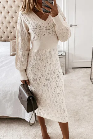 Casual Solid Crystal Make Old Patchwork V Neck Pencil Skirt Dresses