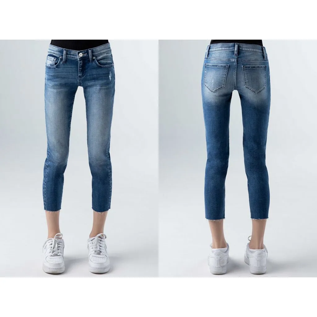 Ceros Tween Jeans Stella Straight Capri - Monterey