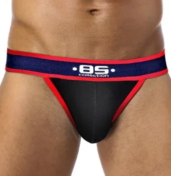 Club Jox  85 Collection Solid Pouch Black Jockstrap
