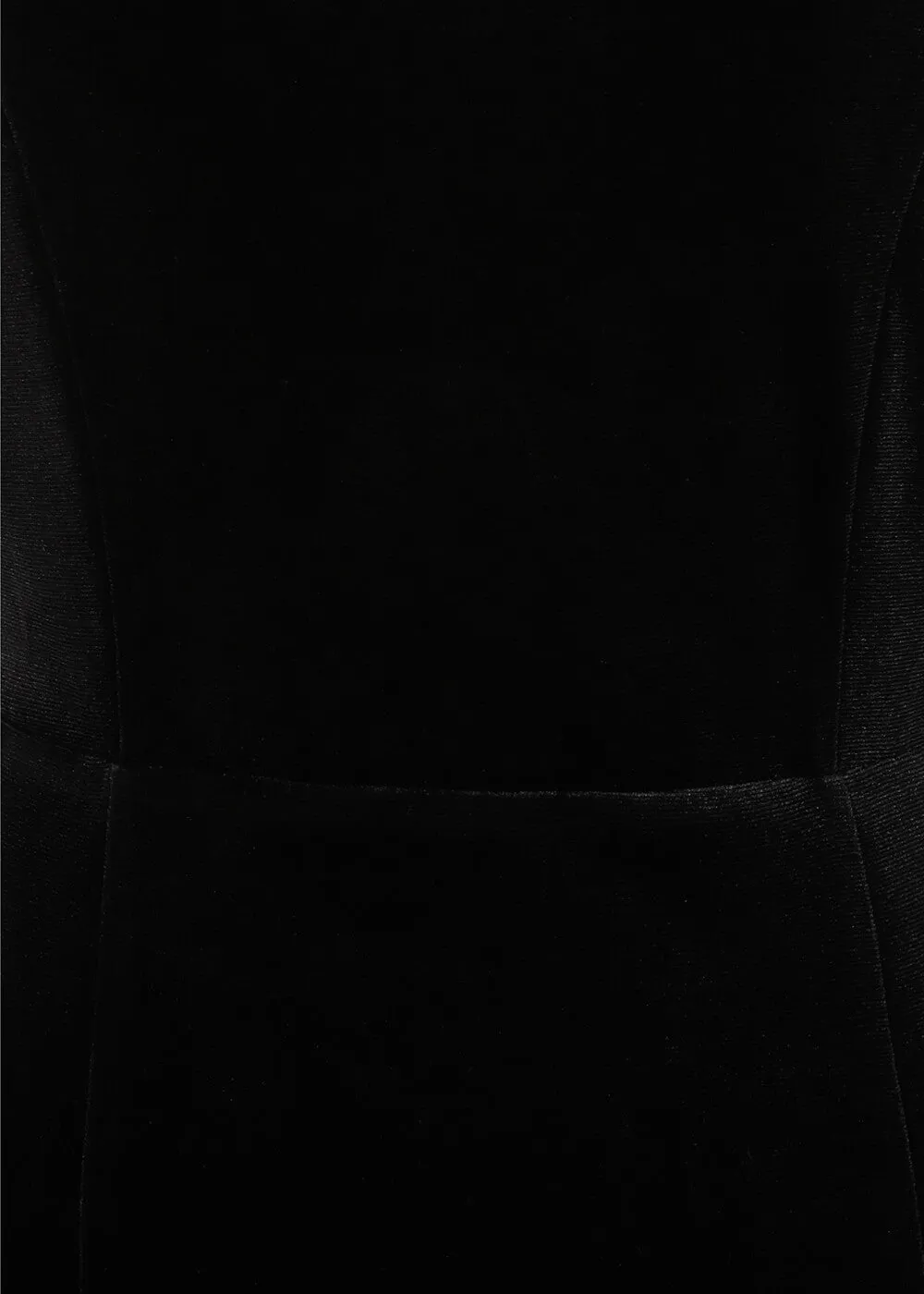 Collectif Hepburn Velvet 50's Pencil Dress Black