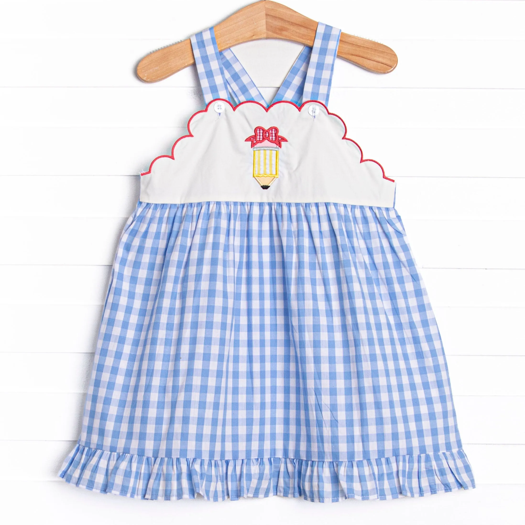 Composition Cutie Applique Dress, Blue