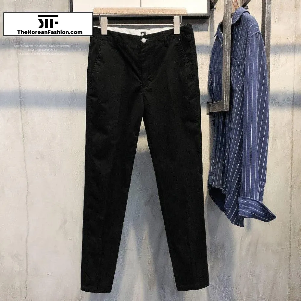 Cotton Slim Feet Pants