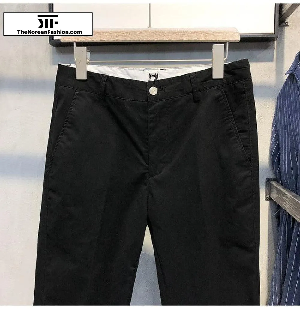Cotton Slim Feet Pants
