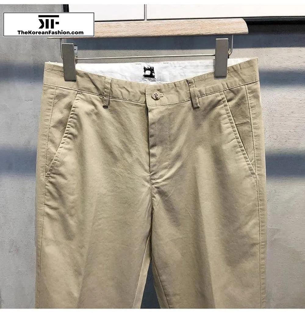 Cotton Slim Feet Pants