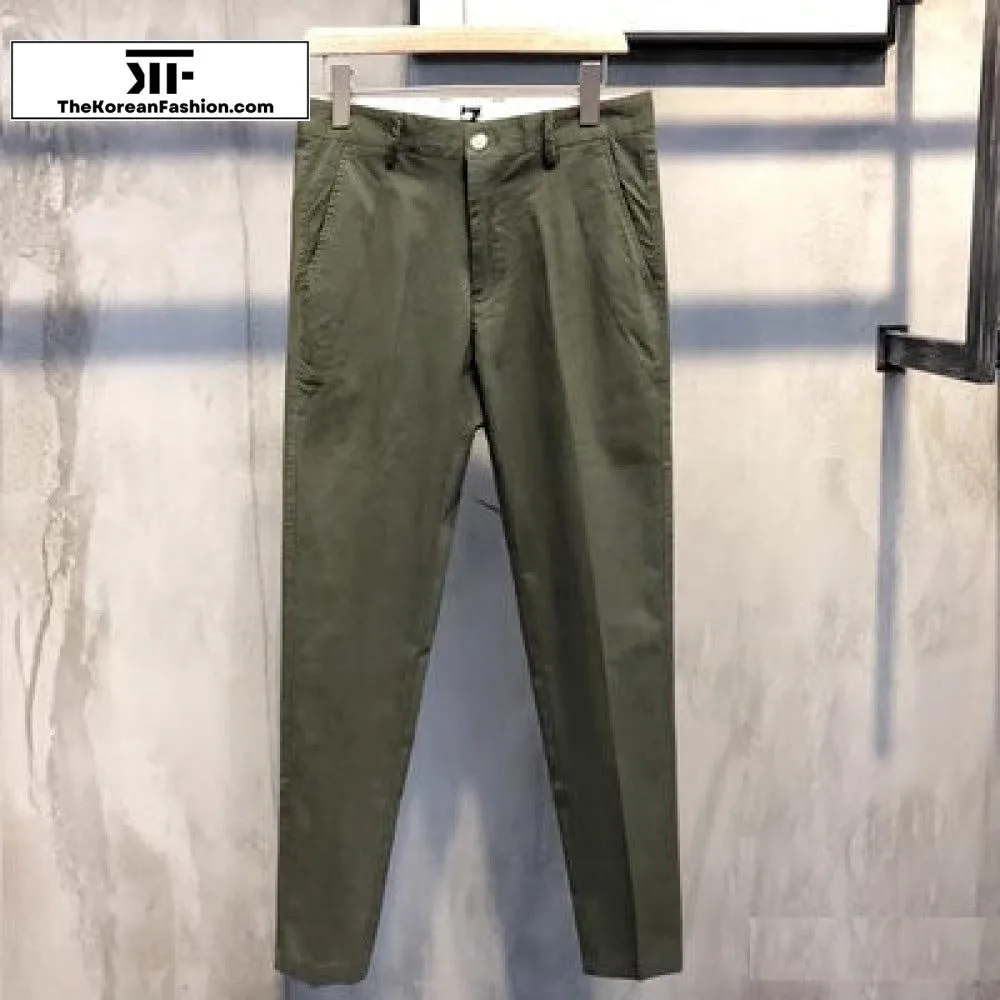 Cotton Slim Feet Pants