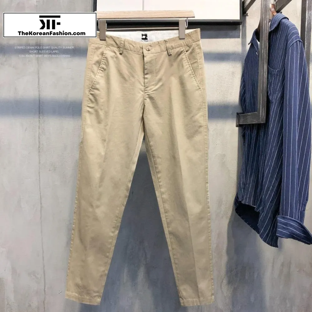 Cotton Slim Feet Pants