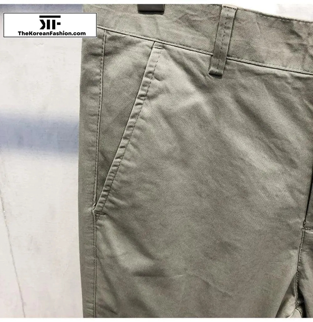 Cotton Slim Feet Pants
