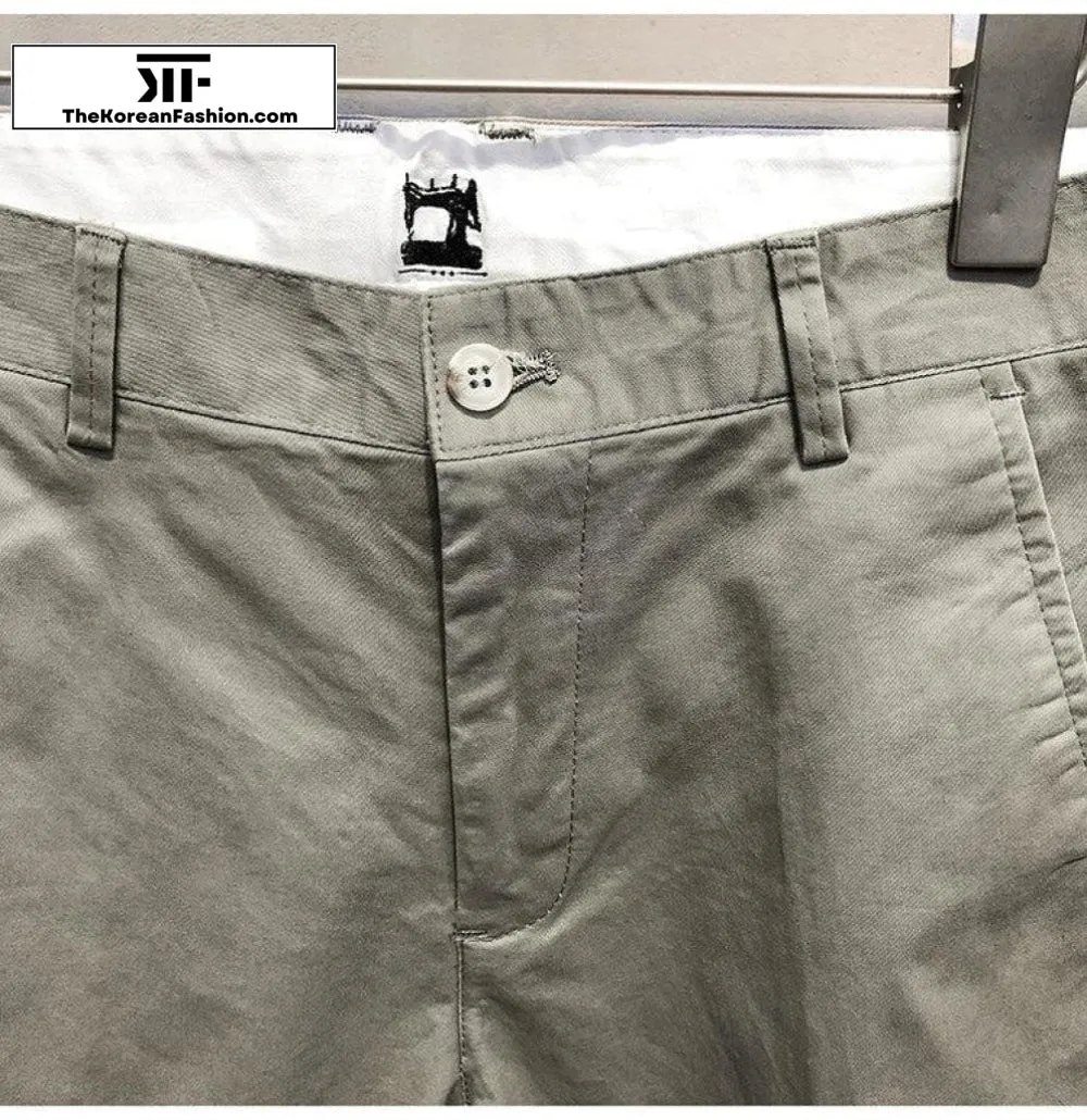 Cotton Slim Feet Pants