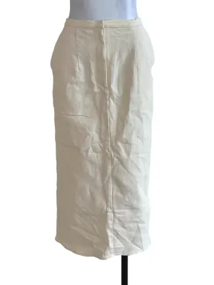 Cream Plain Skirt OSN