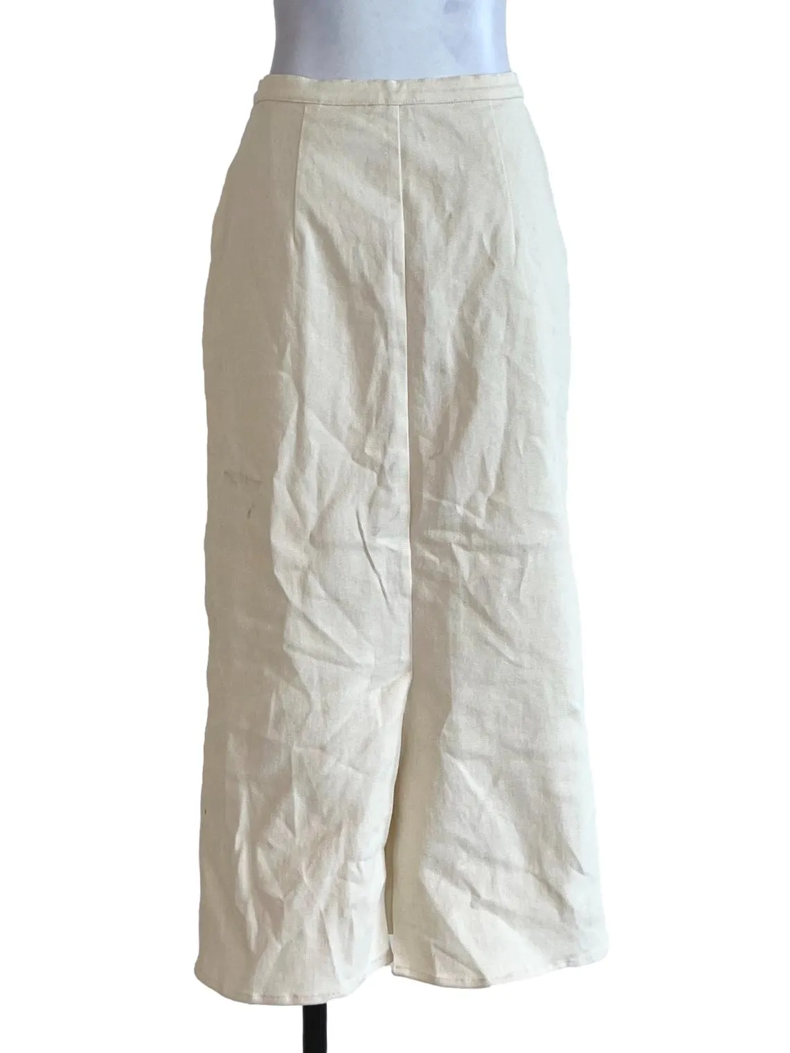Cream Plain Skirt OSN