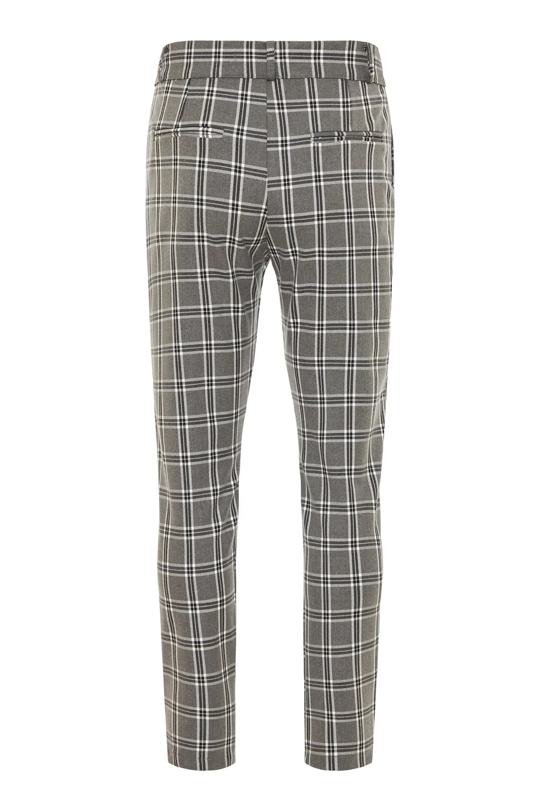 Crus Pants Plaid Grey