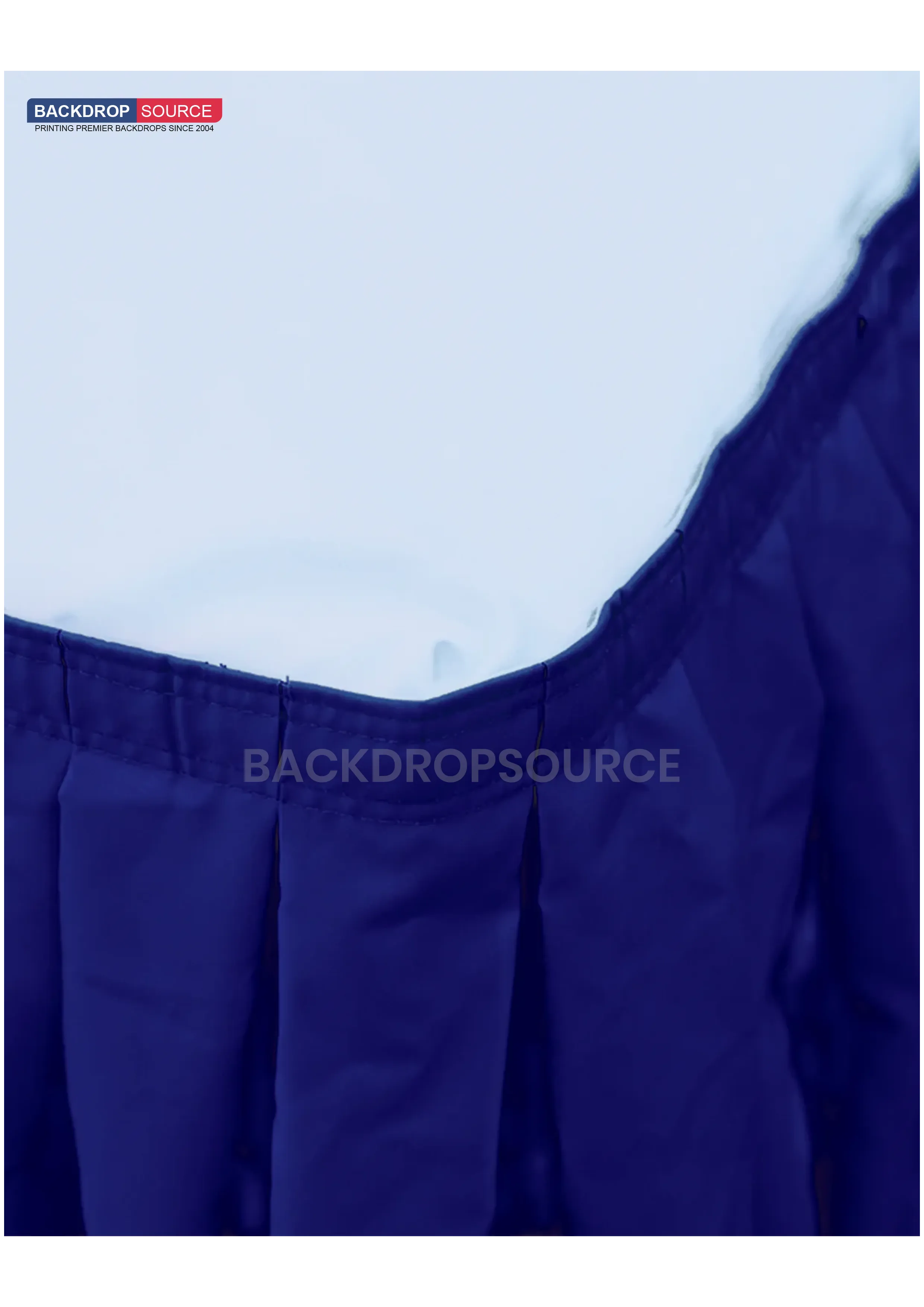 Custom Fitted Table Skirts without Top