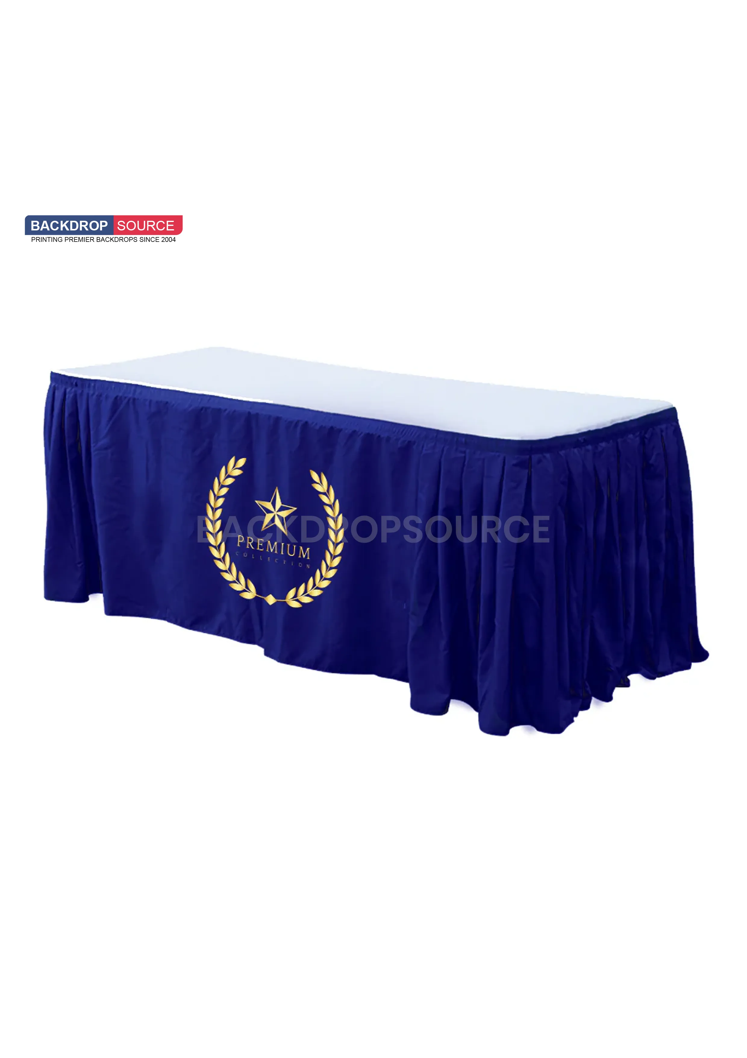 Custom Fitted Table Skirts without Top