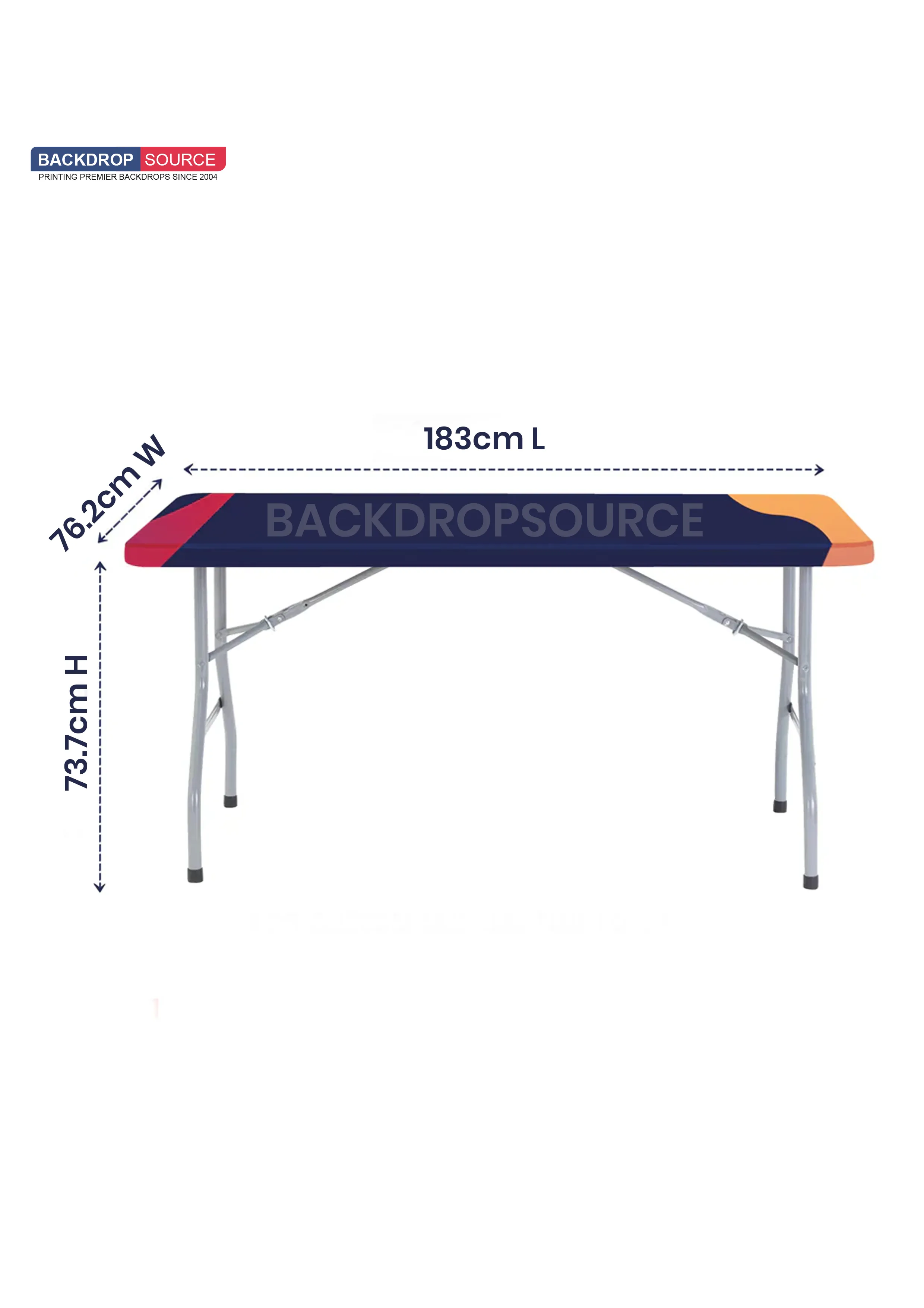 Custom Fitted Table Skirts without Top