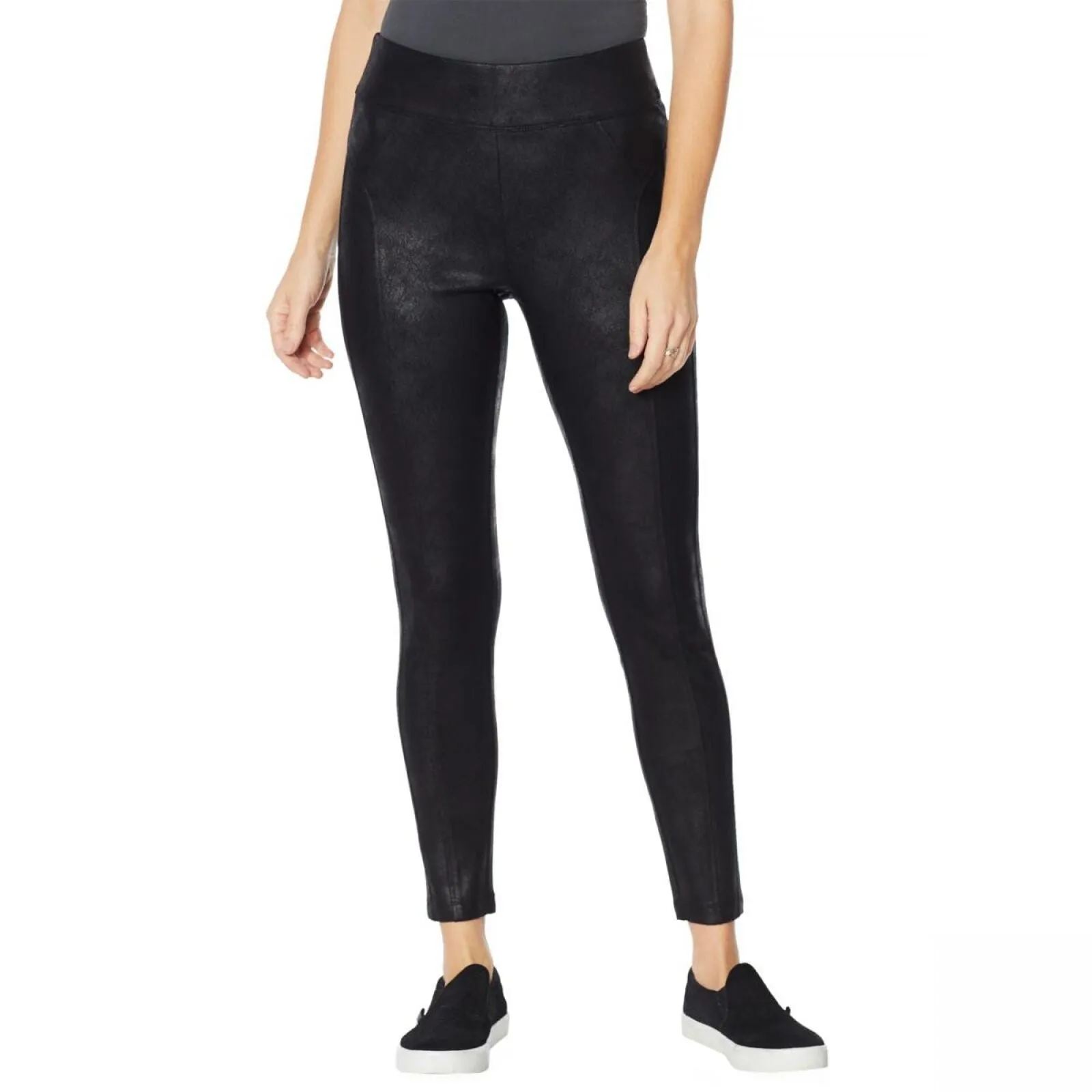 Democracy Womens Regular Ponte Glider High Rise Stretch Pants
