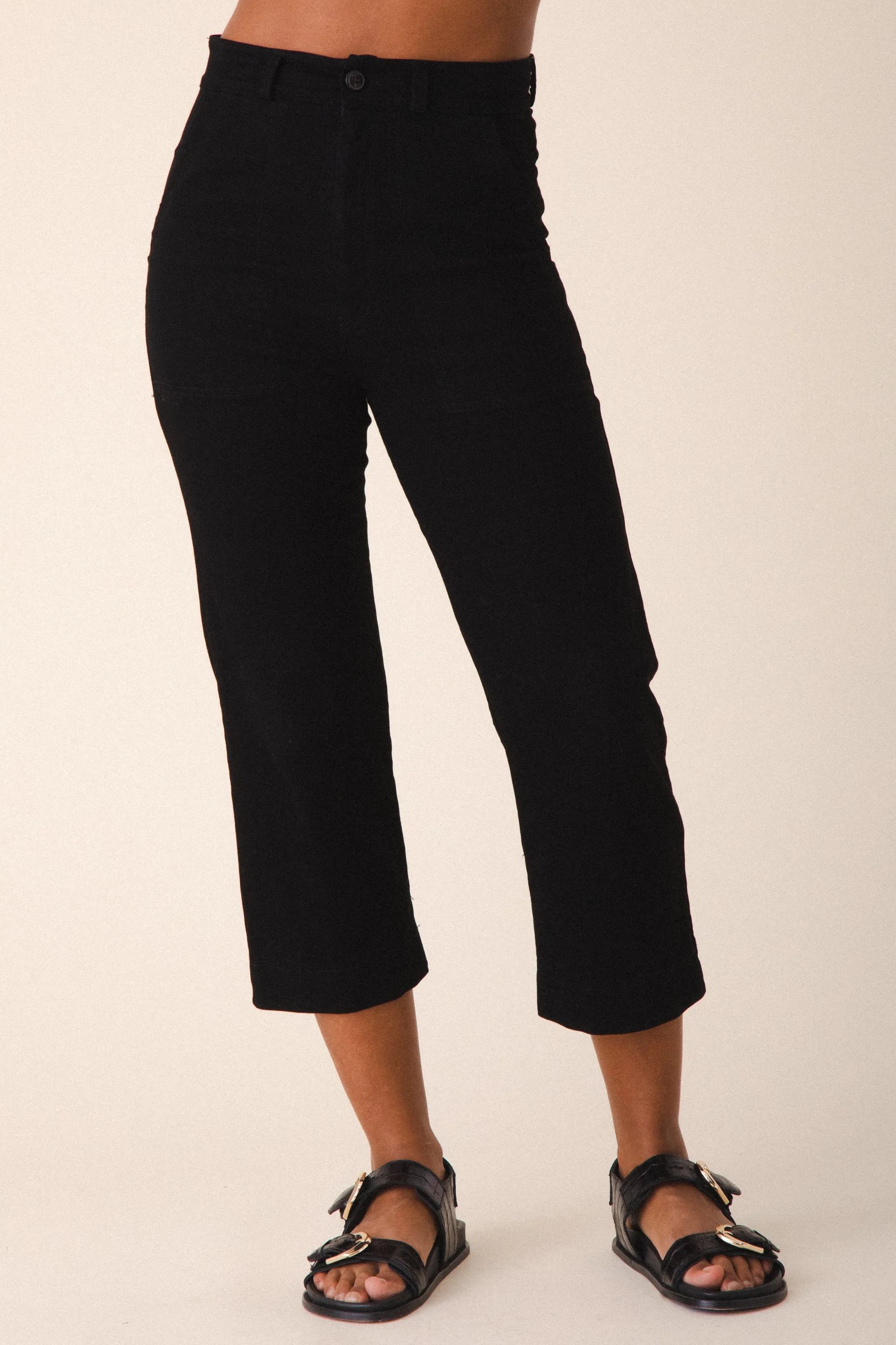 Denim Boiler Pant in Black