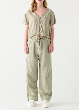 Drawstring Straight Leg Pant