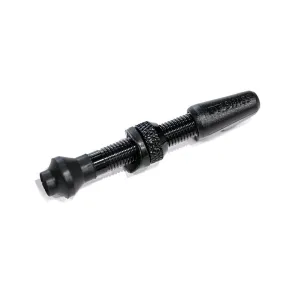DT Swiss Brass Tubeless Valve Stems - Black - Asymmetric 18-25mm Rim