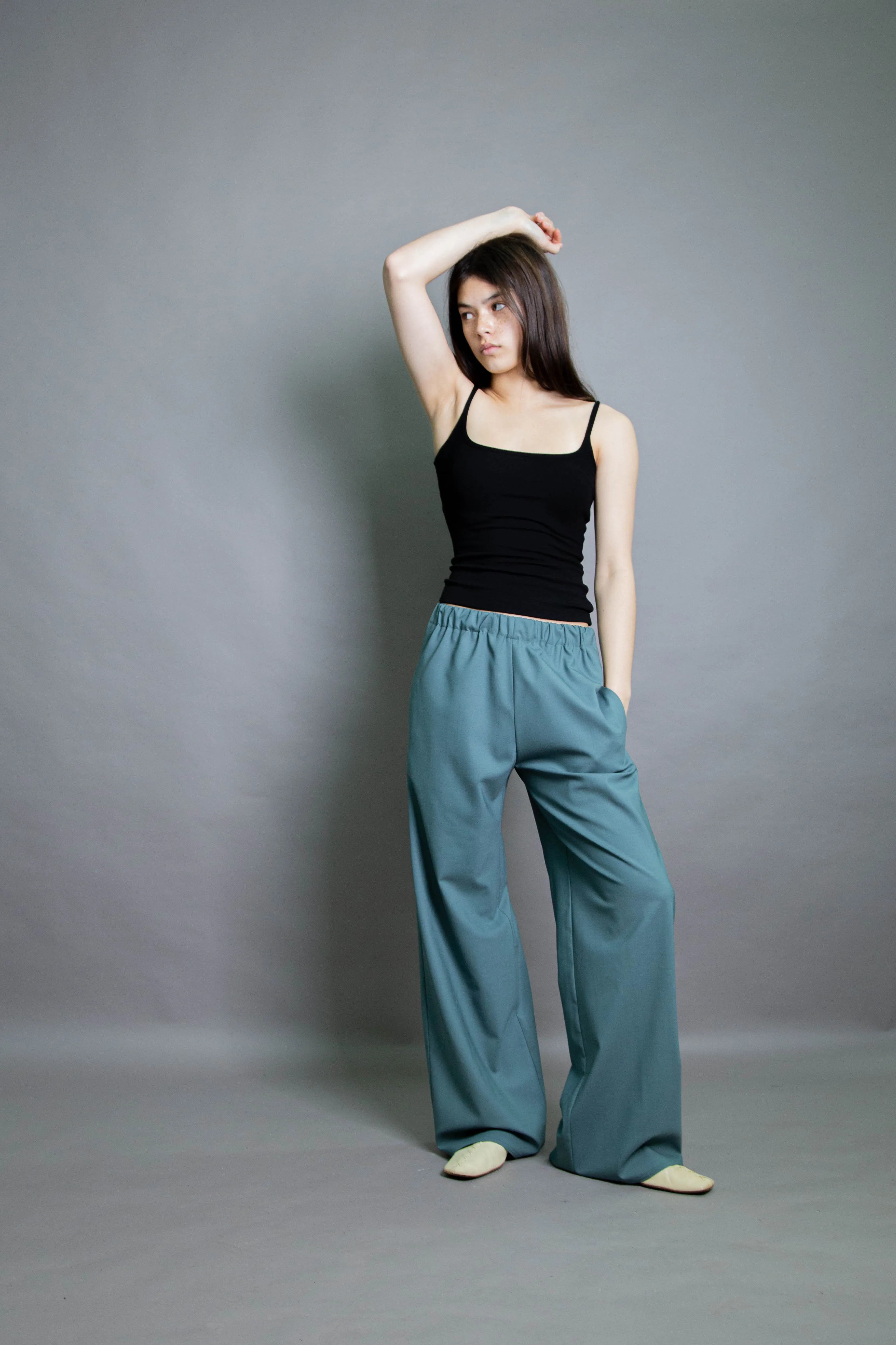 Duo Trouser - Aqua Stretch Wool (PO)