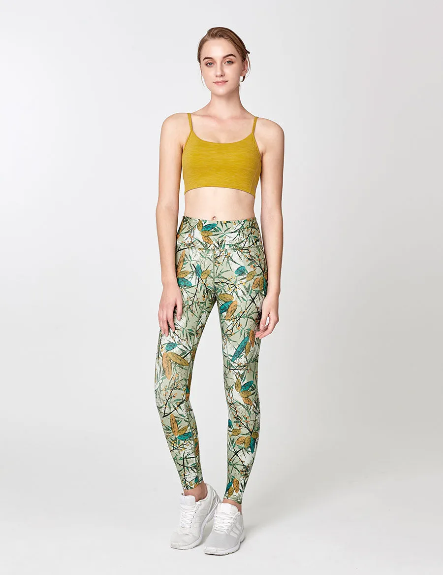 easyoga LESPIRO Glossy Slim Tights - F91 Ripe Olive Drab