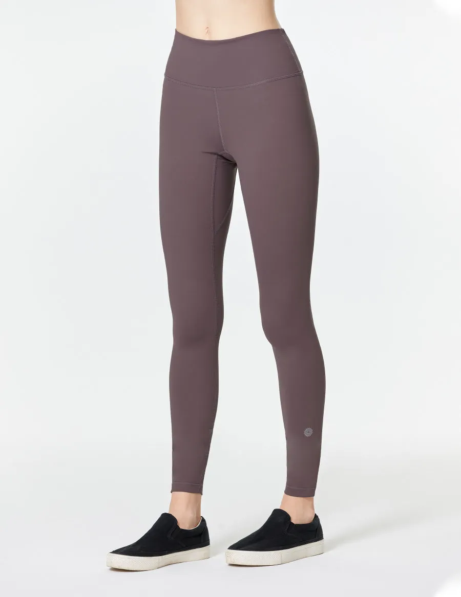 easyoga LESPIRO Glossy Slim Tights3 - C11 Mocha Chocolate
