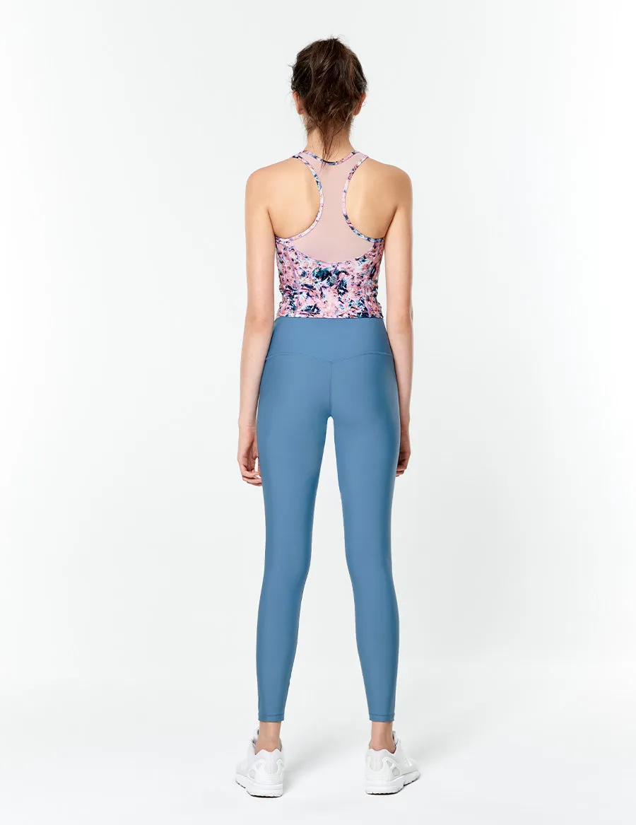easyoga LESPIRO Glossy Slim Tights4 - B2 Blue