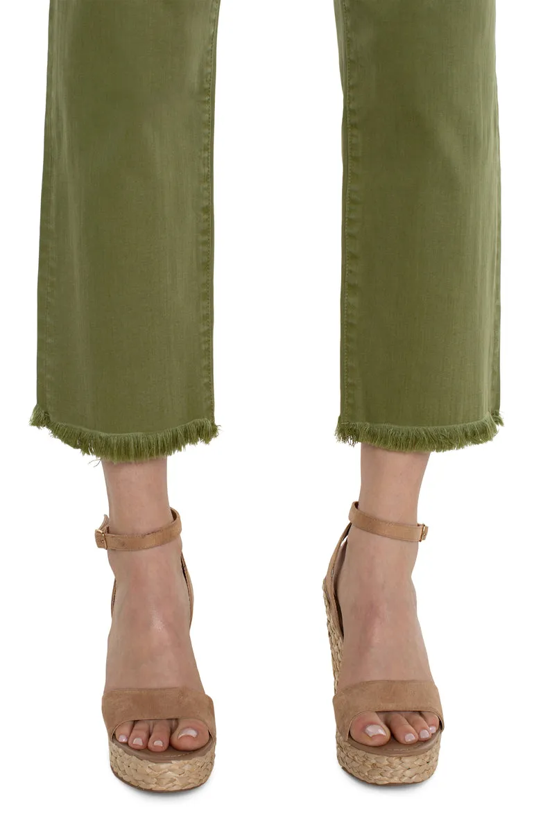 Eco Kennedy Crop Straight with Fray Hem - Eucalyptus