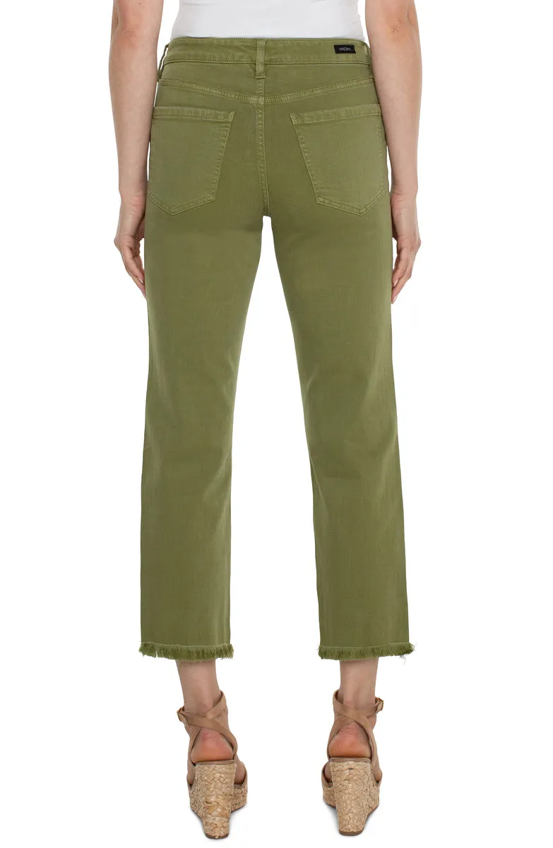 Eco Kennedy Crop Straight with Fray Hem - Eucalyptus
