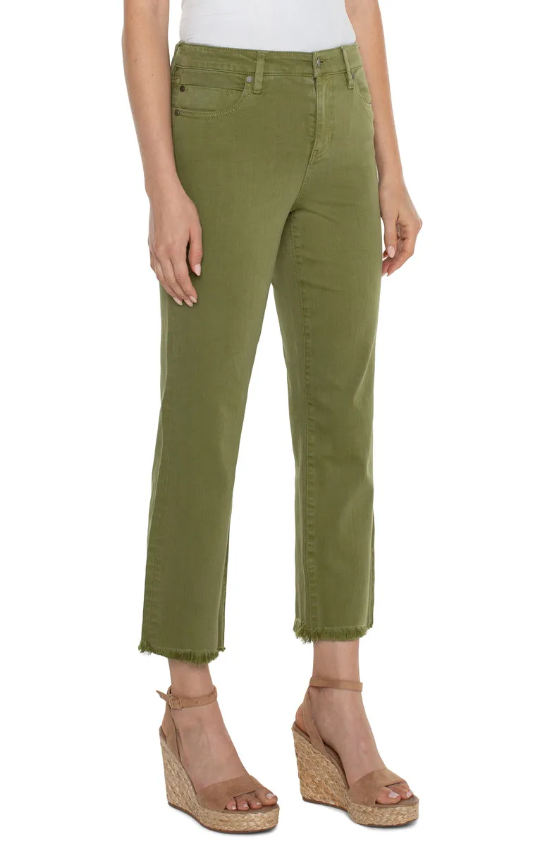 Eco Kennedy Crop Straight with Fray Hem - Eucalyptus