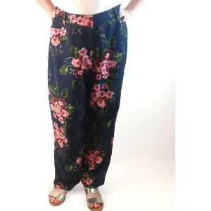 Eloquii navy print pants size 20