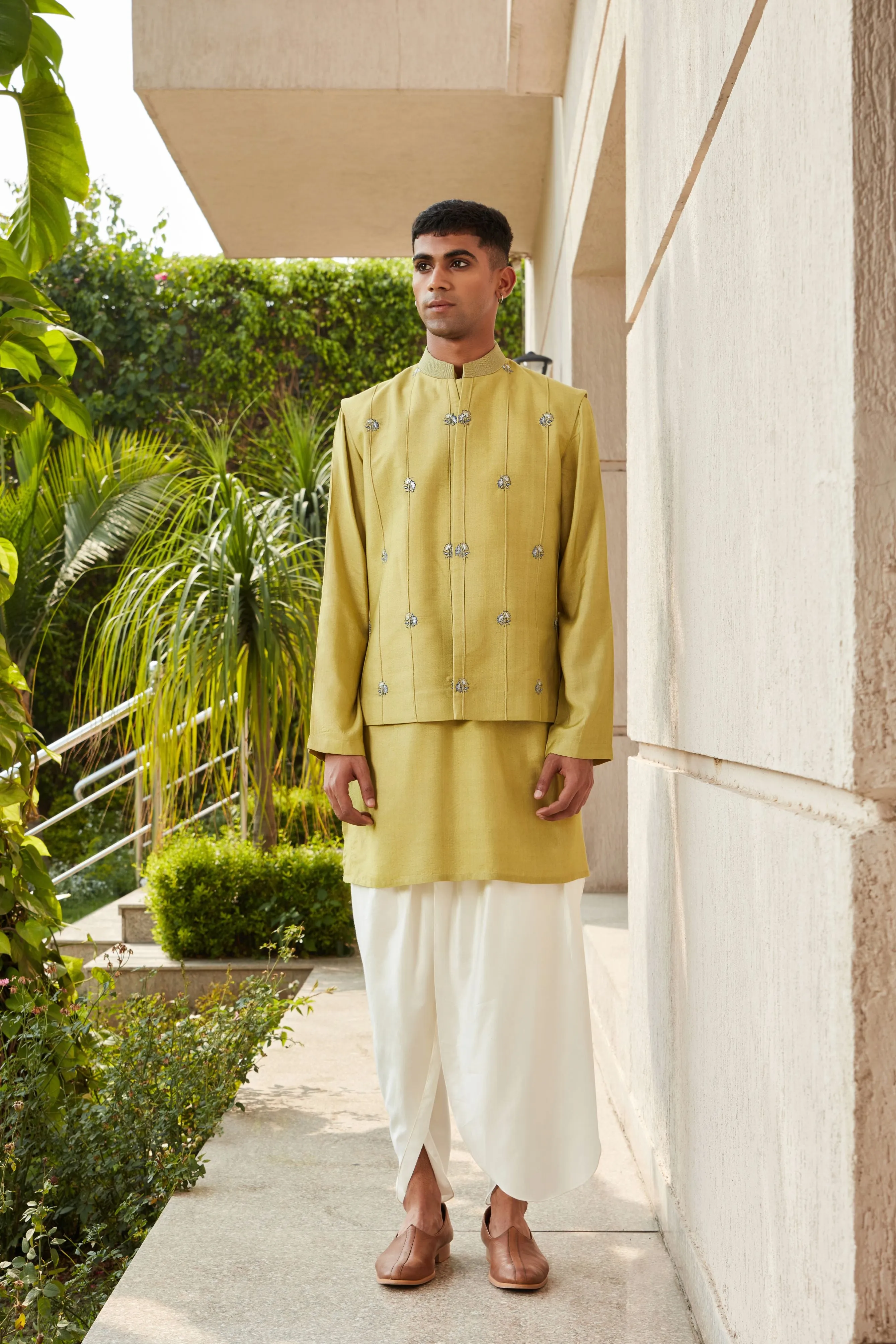Emir Nehru Jacket with Kurta and Pants Set