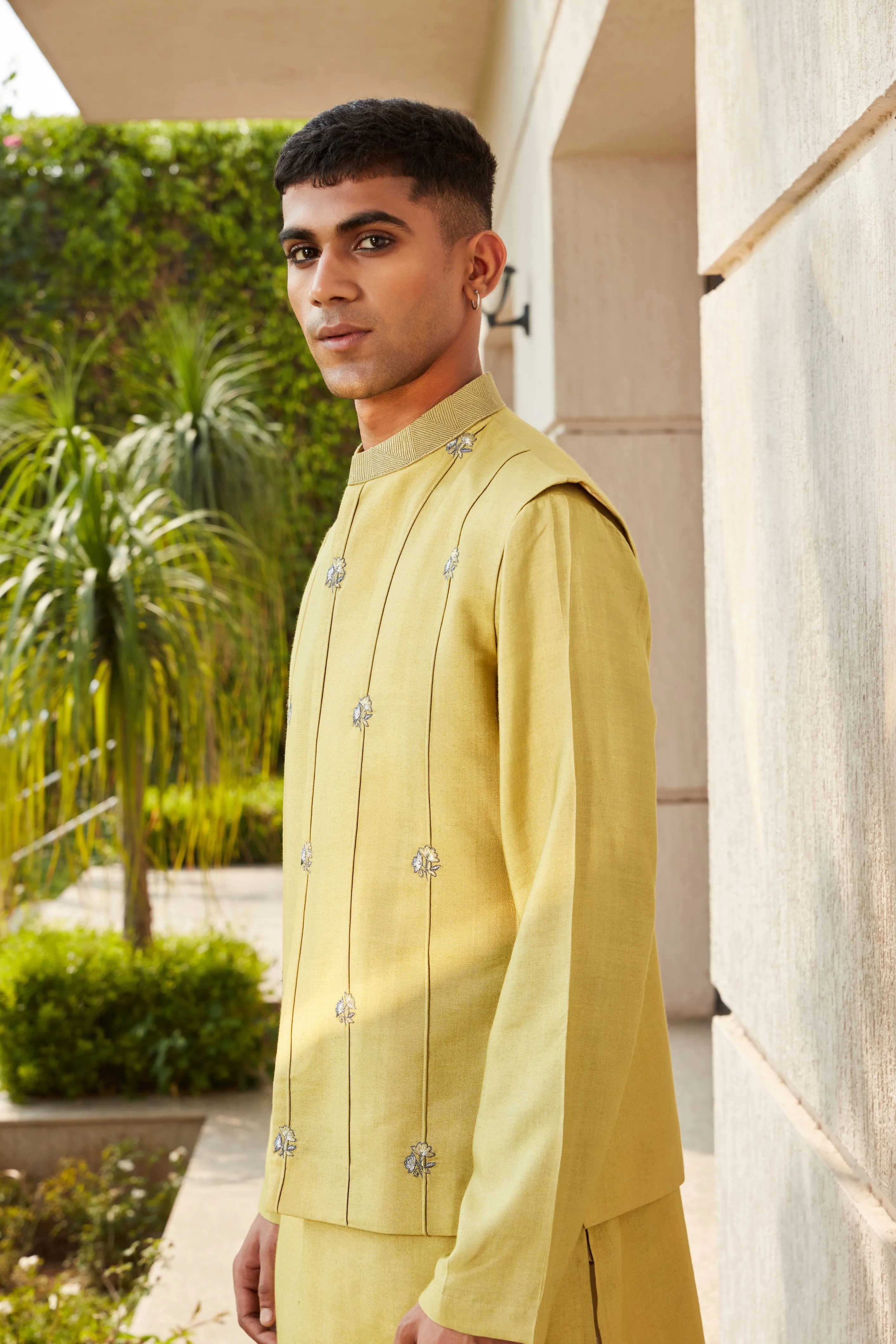 Emir Nehru Jacket with Kurta and Pants Set