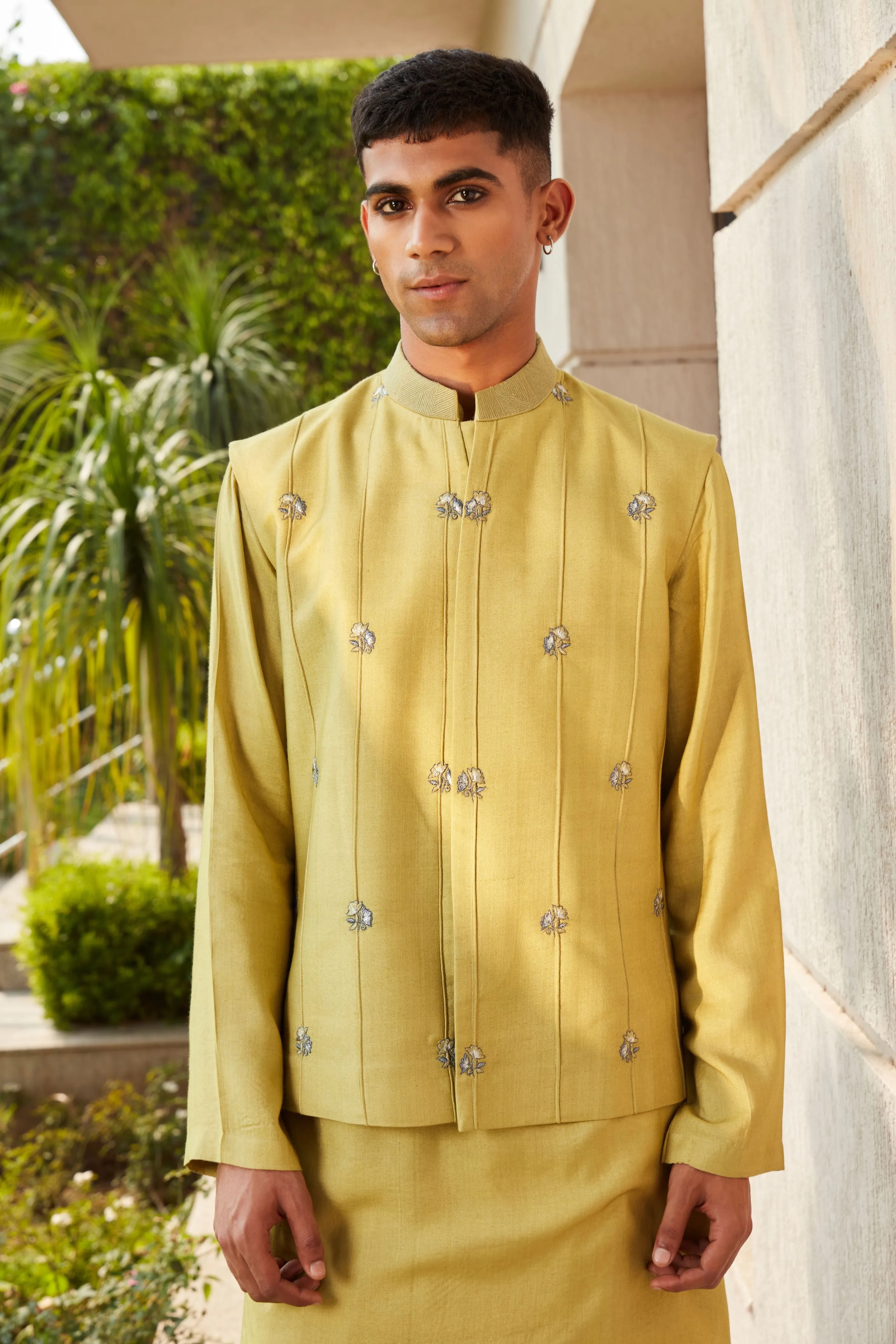 Emir Nehru Jacket with Kurta and Pants Set