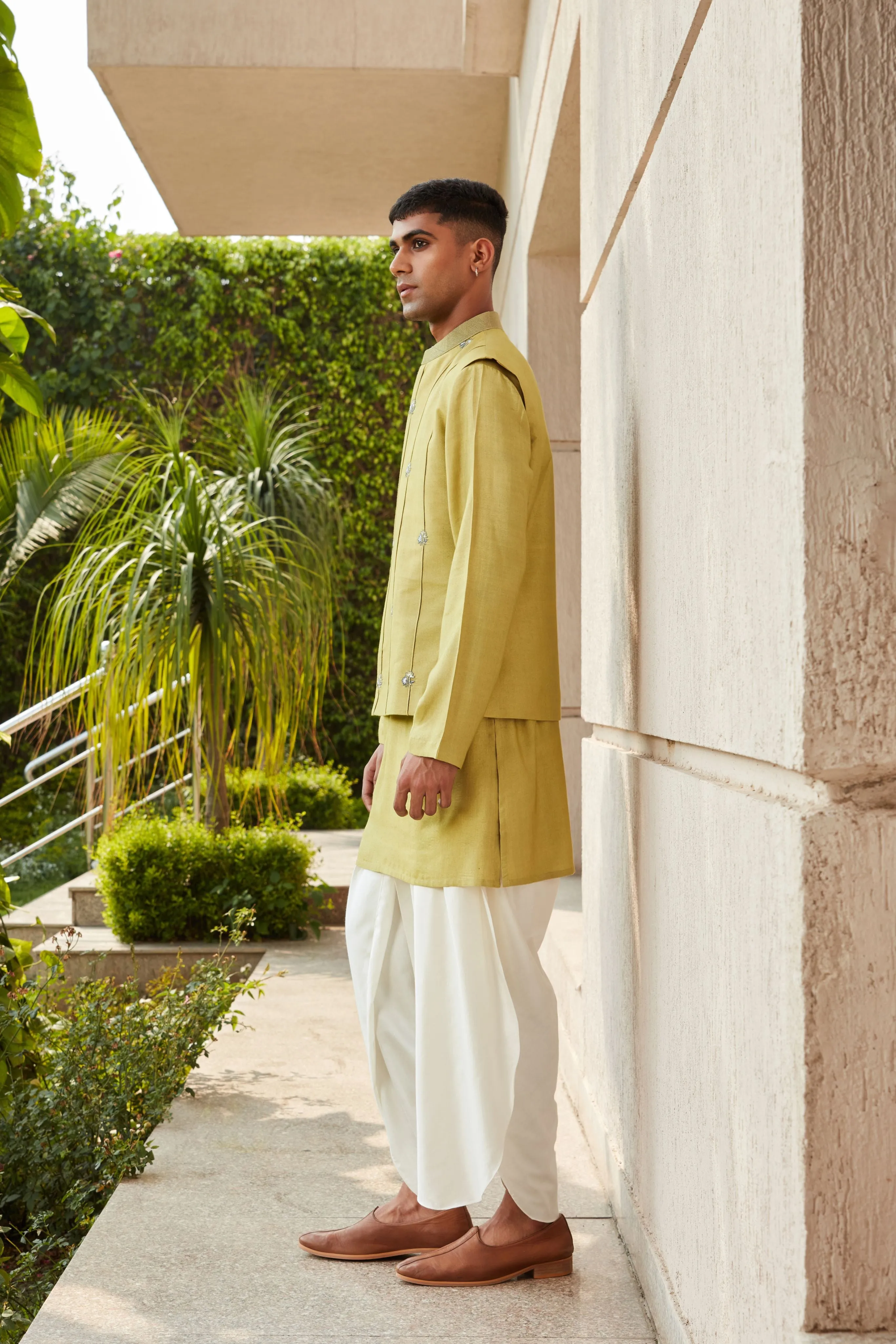 Emir Nehru Jacket with Kurta and Pants Set