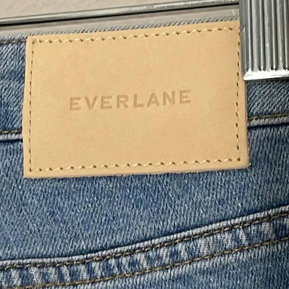 Everlane NWT The Curvy Cheeky Jeans Size 23 in Sky Blue High Rise