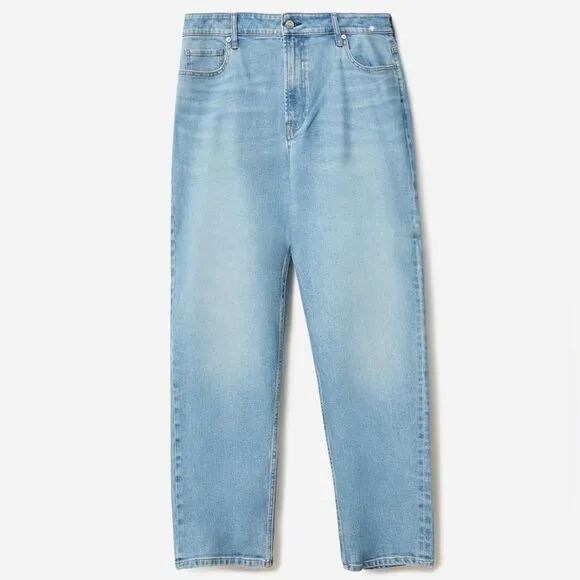 Everlane NWT The Curvy Cheeky Jeans Size 23 in Sky Blue High Rise
