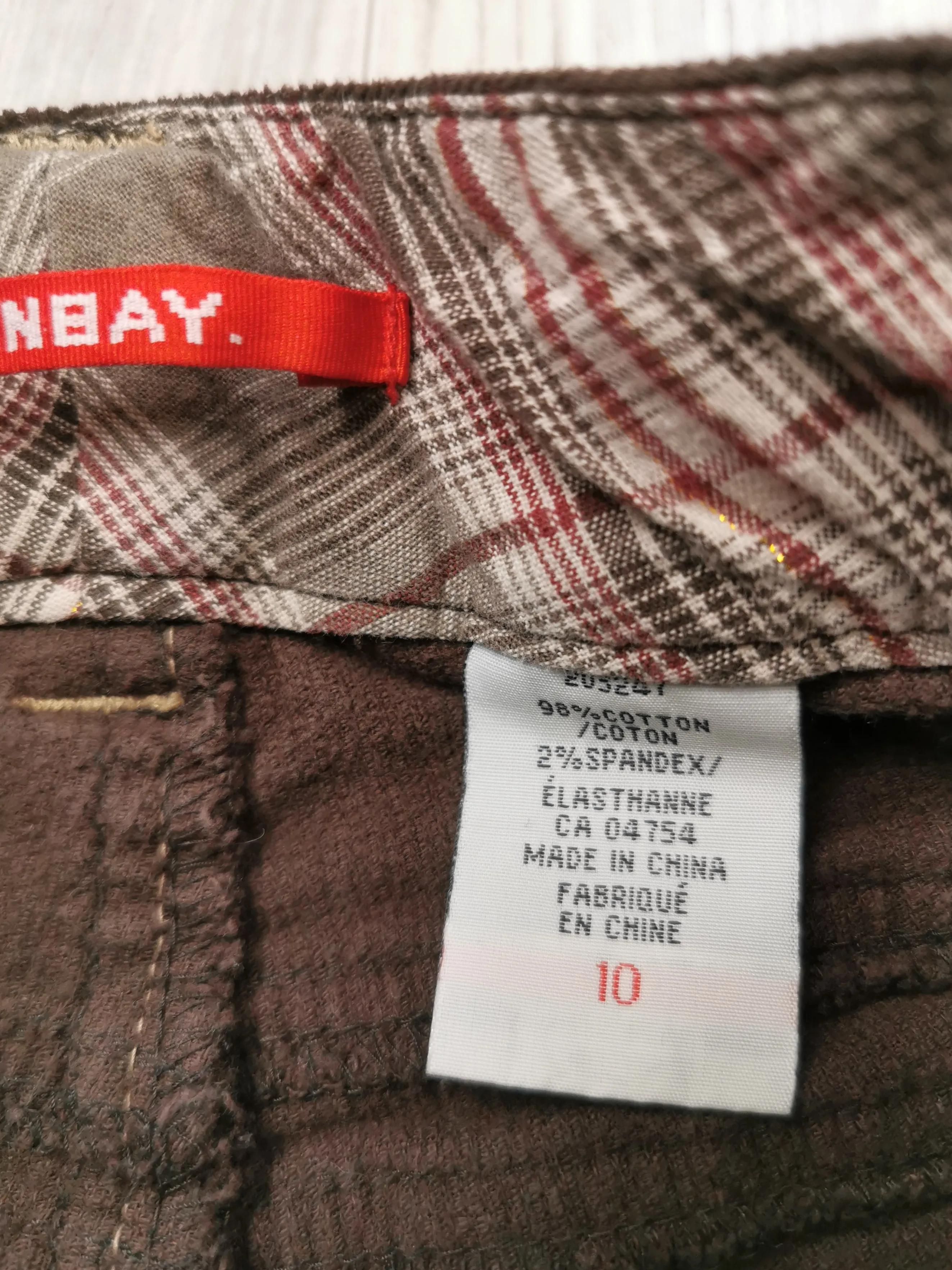 GIRL SIZE 10 YEARS - UNIONBAY, Soft Corduroy Pants EUC B55