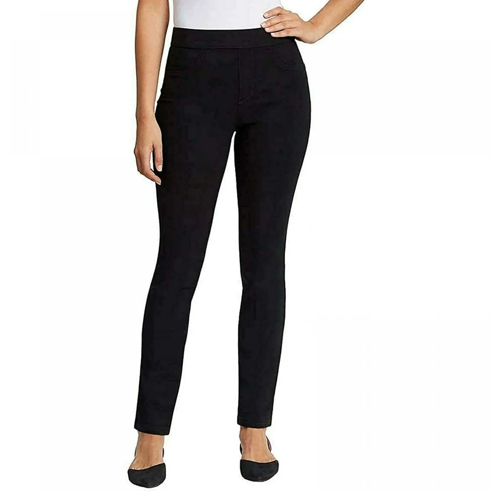 Gloria Vanderbilt Women's Zoey Pull On Straight Leg Trouser Pants