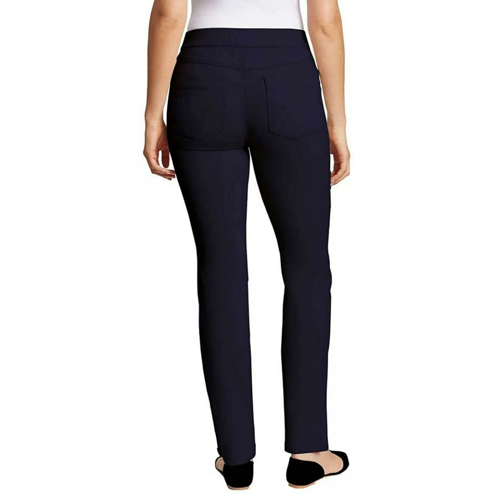 Gloria Vanderbilt Women's Zoey Pull On Straight Leg Trouser Pants